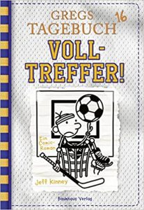 Aktuelle Buchempfehlung Jugendbuch "Volltreffer! Gregs Tagebuch 16" ein guter Jugendroman von Jeff Kinney - Buchtipp Dezember 2021 - Top Buchneuerscheinung 12/2021