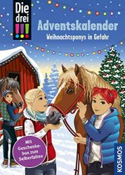 Aktuelle Buchempfehlung Jugendbuch "Die drei !!! - Adventskalender - weihnachtsponys in Gefahr" ein guter Jugendroman von Kosmos - Buchtipp Dezember 2022